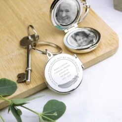 Personalised In Loving Memory Round Photo Keyring -PERSONALISE STORE p0102z27 5