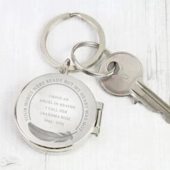 Personalised In Loving Memory Round Photo Keyring -PERSONALISE STORE p0102z27 7
