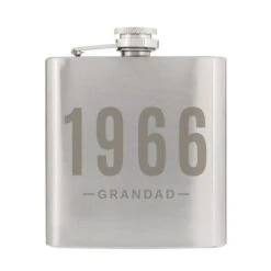 Personalised Date & Name Hip Flask -PERSONALISE STORE p0102z45 4