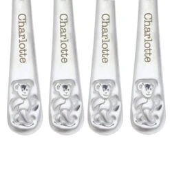 Personalised Teddy 4 Piece Embossed Cutlery Set -PERSONALISE STORE p010336 7