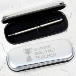 Personalised Teacher Trophy Pen And Box Set -PERSONALISE STORE p010380 3