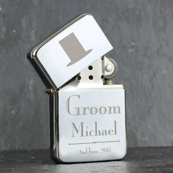 Personalised Decorative Wedding Groom Lighter 1 Personalised Decorative Wedding Groom Lighter