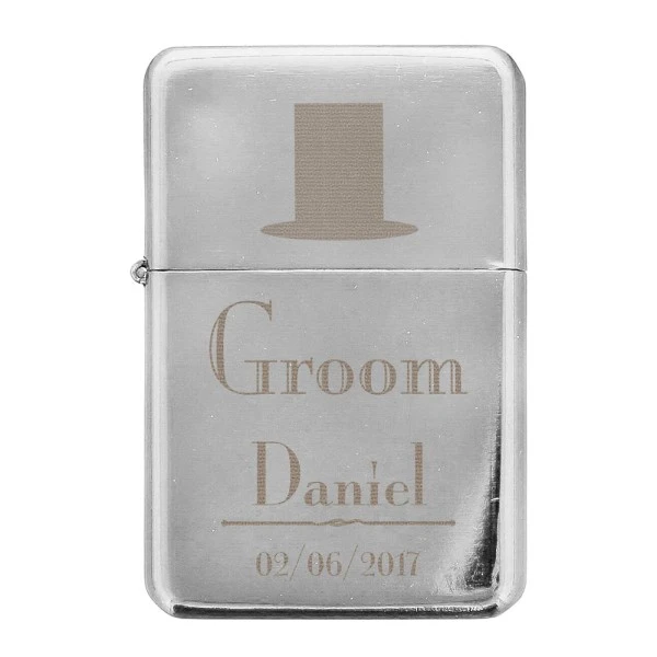 Personalised Decorative Wedding Groom Lighter 2 Personalised Decorative Wedding Groom Lighter - Image 2