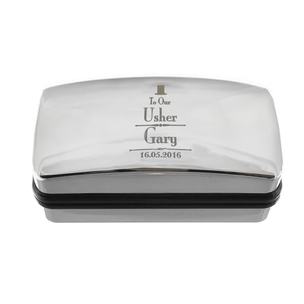 Personalised Decorative Wedding Usher Cufflink Box 3 Personalised Decorative Wedding Usher Cufflink Box - Image 3