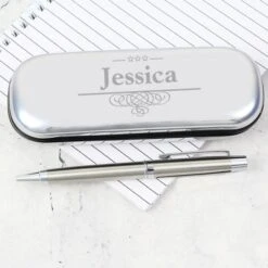 Personalised Decorative Pen And Box Set
