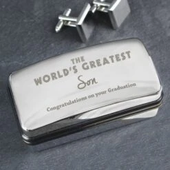 Personalised "The World's Greatest" Cufflink Box -PERSONALISE STORE p0103b52 4