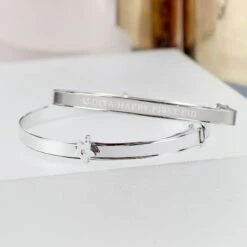 Personalised Eid Sterling Silver Childs Expanding Diamante Star Bracelet -PERSONALISE STORE p0103b90 2