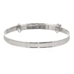 Personalised Eid Sterling Silver Childs Expanding Diamante Star Bracelet -PERSONALISE STORE p0103b90 4