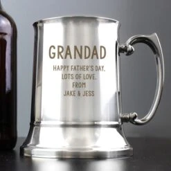 Personalised Free Text Stainless Steel Tankard 10 Personalised Free Text Stainless Steel Tankard -PERSONALISE STORE p0103c35 3