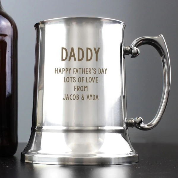 Personalised Free Text Stainless Steel Tankard 5 Personalised Free Text Stainless Steel Tankard - Image 5