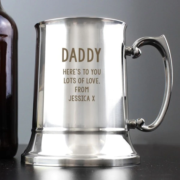 Personalised Free Text Stainless Steel Tankard 7 Personalised Free Text Stainless Steel Tankard - Image 7