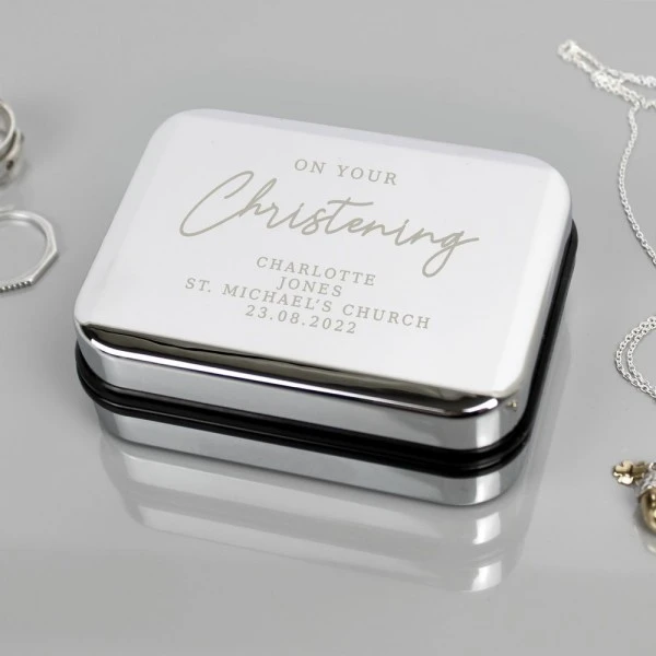 Personalised Christening Necklace Box 2 Personalised Christening Necklace Box - Image 2