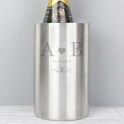 Personalised Monogram Stainless Steel Wine Cooler 6 Personalised Monogram Stainless Steel Wine Cooler -PERSONALISE STORE p0104h33 2