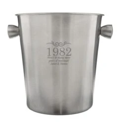 Personalised Number Frame Stainless Steel Ice Bucket -PERSONALISE STORE p0104h94 6