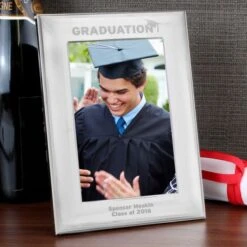 Personalised Graduation Silver 4x6 Photo Frame -PERSONALISE STORE p0104i01 3