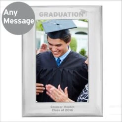 Personalised Graduation Silver 4x6 Photo Frame -PERSONALISE STORE p0104i01 4