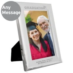 Personalised Graduation Silver 4x6 Photo Frame -PERSONALISE STORE p0104i01 5