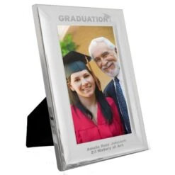 Personalised Graduation Silver 4x6 Photo Frame -PERSONALISE STORE p0104i01 6