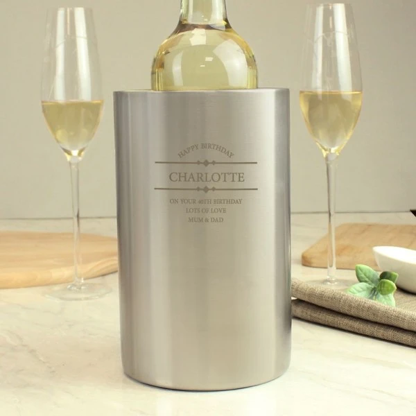 Personalised Diamond Wine Cooler 3 Personalised Diamond Wine Cooler - Image 3