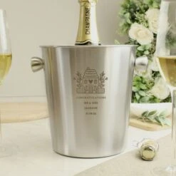 Personalised House Stainless Steel Ice Bucket 7 Personalised House Stainless Steel Ice Bucket -PERSONALISE STORE p0104i46 2