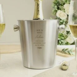 Personalised Free Text Stainless Steel Ice Bucket 8 Personalised Free Text Stainless Steel Ice Bucket -PERSONALISE STORE p0104i47 2