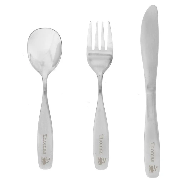 Personalised 3 Piece Train Cutlery Set 2 Personalised 3 Piece Train Cutlery Set - Image 2
