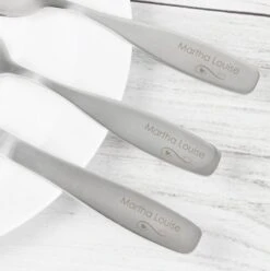 Personalised 3 Piece Swirls & Hearts Cutlery Set -PERSONALISE STORE p0104j93 2