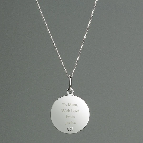Personalised Sterling Silver & 9ct Gold St. Christopher Necklace 2 Personalised Sterling Silver & 9ct Gold St. Christopher Necklace - Image 2