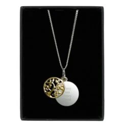 Personalised Sterling Silver & 9ct Gold Family Tree Of Life Necklace -PERSONALISE STORE p0104k65 3