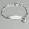 Personalised Children's Sterling Silver And Cubic Zirconia Bracelet