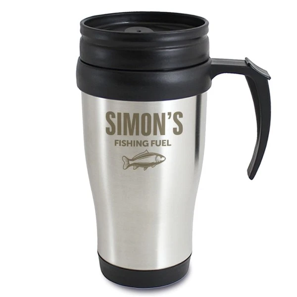 Personalised Fishing Travel Mug 2 Personalised Fishing Travel Mug - Image 2