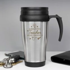 Personalised Amazing Teacher Travel Mug -PERSONALISE STORE p0104l18 3