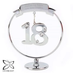 Personalised Crystocraft 18th Celebration Ornament -PERSONALISE STORE p0104l43 2