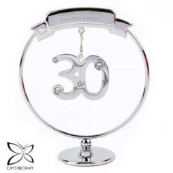 Personalised Crystocraft 30th Celebration Ornament -PERSONALISE STORE p0104l45 2