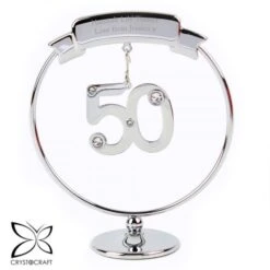 Personalised Crystocraft 50th Celebration Ornament -PERSONALISE STORE p0104l47 2