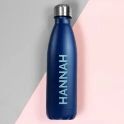 Personalised Bold Name Blue Metal Insulated Drinks Bottle 10 Personalised Bold Name Blue Metal Insulated Drinks Bottle -PERSONALISE STORE p0104l86 4