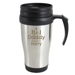 Personalised No.1 Daddy Travel Mug -PERSONALISE STORE p0104m30 3
