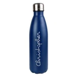 Personalised Name Only Blue Metal Insulated Drinks Bottle 7 Personalised Name Only Blue Metal Insulated Drinks Bottle -PERSONALISE STORE p0104m39 3