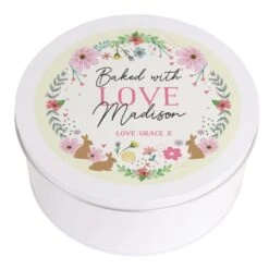 Personalised Springtime Cake Tin -PERSONALISE STORE p0104m72 4