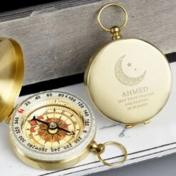 Personalised Eid And Ramadan Keepsake Compass