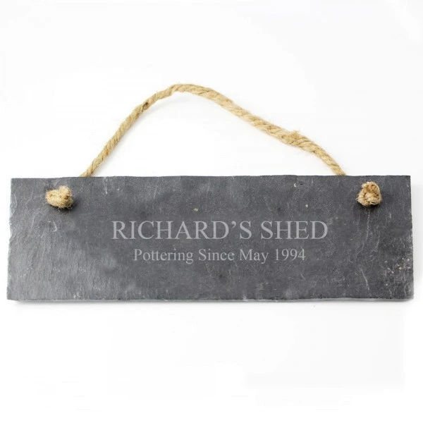 Personalised Engraved Hanging Slate Plaque 3 Personalised Engraved Hanging Slate Plaque - Image 3