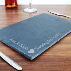 Personalised Heart Motif Slate Placemat -PERSONALISE STORE p010519 5