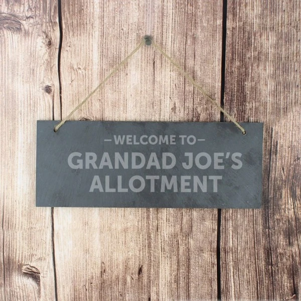 Personalised Welcome To... Hanging Slate Plaque 1 Personalised Welcome To... Hanging Slate Plaque
