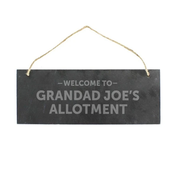 Personalised Welcome To... Hanging Slate Plaque 3 Personalised Welcome To... Hanging Slate Plaque - Image 3