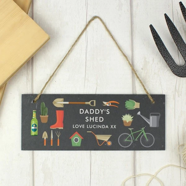 Personalised Garden Printed Hanging Slate Plaque 5 Personalised Garden Printed Hanging Slate Plaque - Image 5