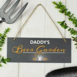 Personalised "Beer Garden" Printed Hanging Slate Plaque 8 Personalised "Beer Garden" Printed Hanging Slate Plaque -PERSONALISE STORE p0105a51 2