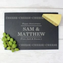 Personalised Cheese Cheese Cheese Slate Cheese Board -PERSONALISE STORE p0105a59 3