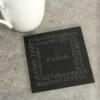 Personalised "Together" Single Slate Coaster