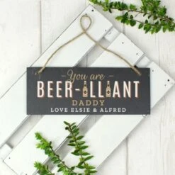 Personalised Beer-illiant Hanging Slate Plaque -PERSONALISE STORE p0105a97 2