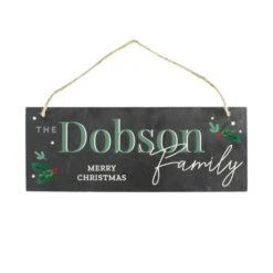 Personalised Christmas Slate Plaque 5 Personalised Christmas Slate Plaque -PERSONALISE STORE p0105b01 2